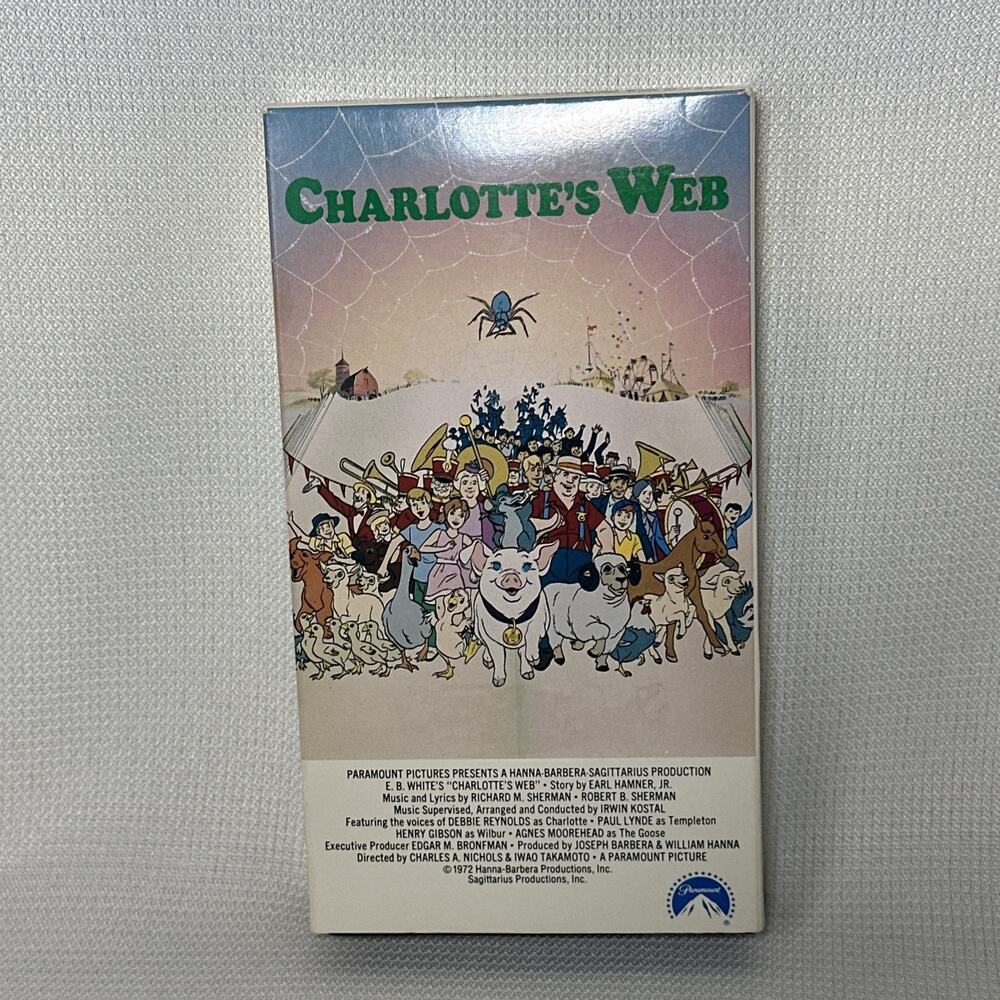 Charlottes Web (VHS, 1996) Vintage Animated Movie Musical Classic 90’s Video
